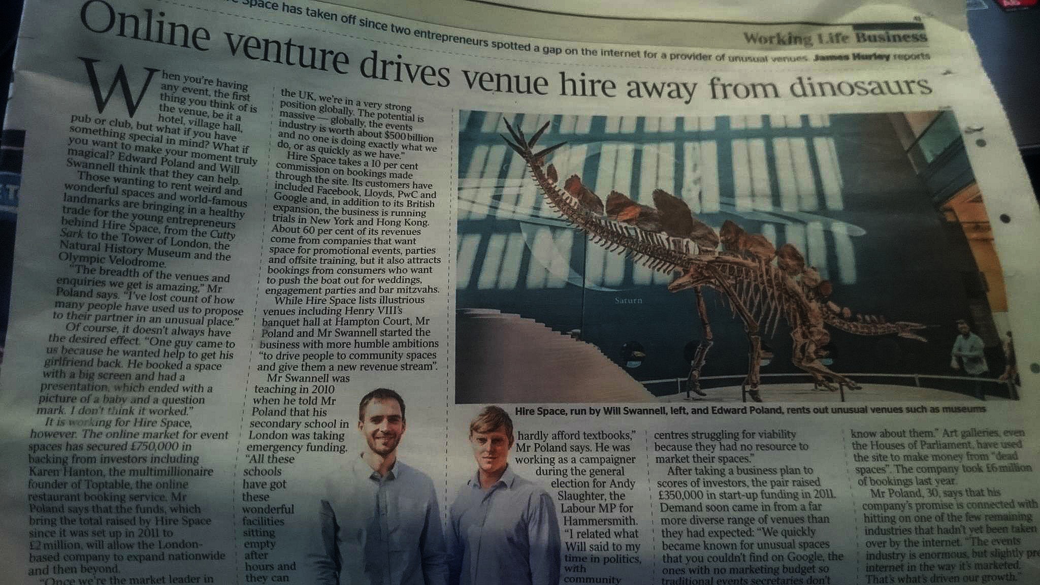 Featured in The Times